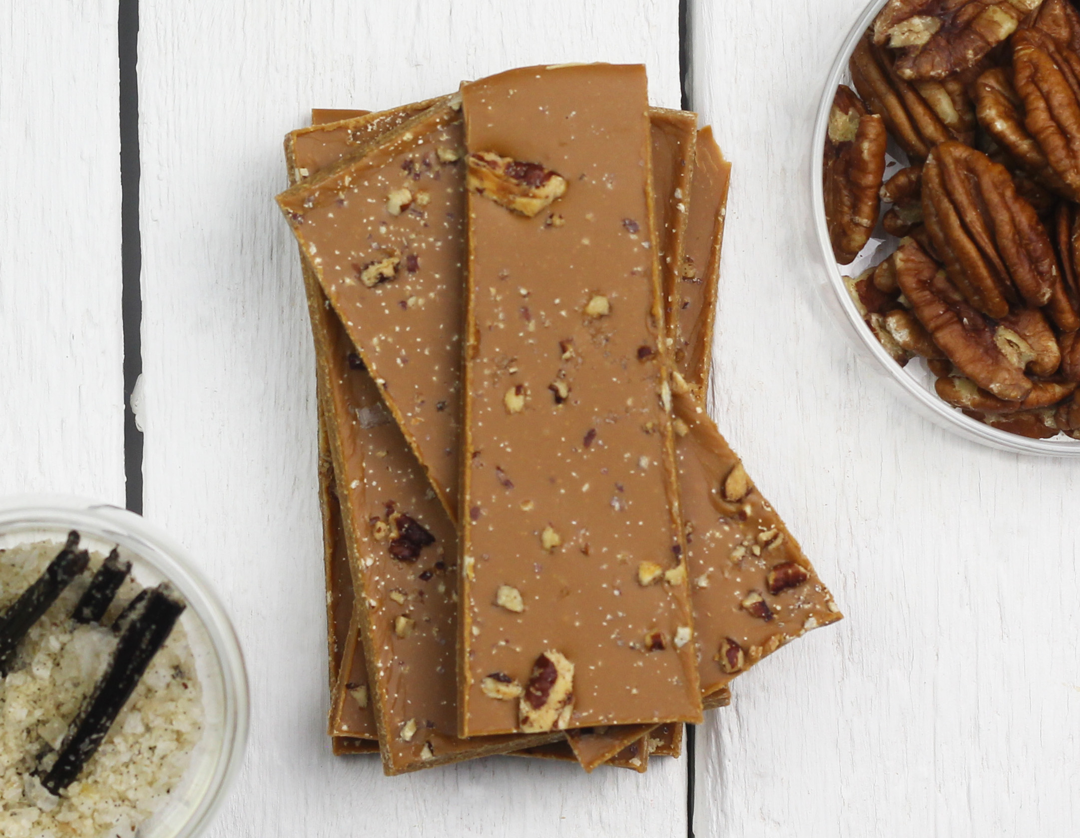 Caramelised white chocolate