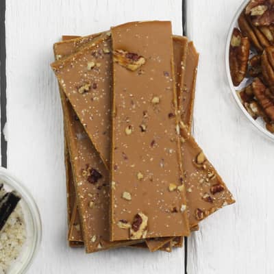 Caramelised white chocolate