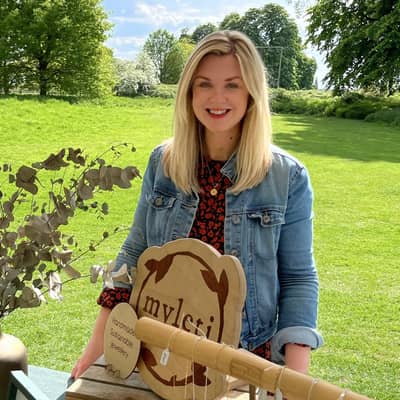 Behind the scenes showing the maker of Myleti jewellery