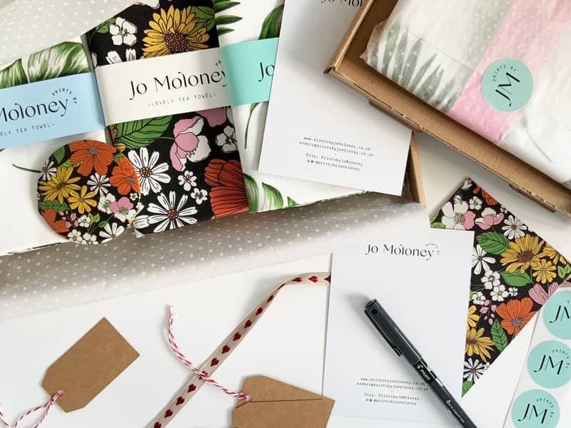 Packaging and postcards