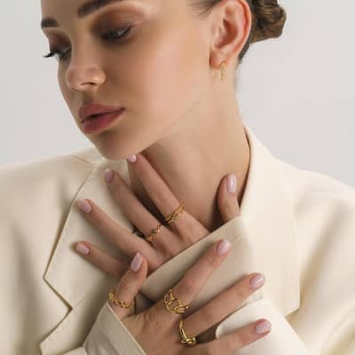 Chunky gold layered coin necklaces