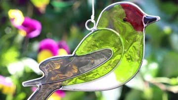 goldfinch bird suncatcher