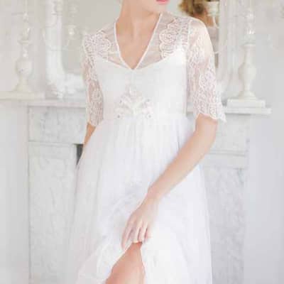 Standing showing wedding garter