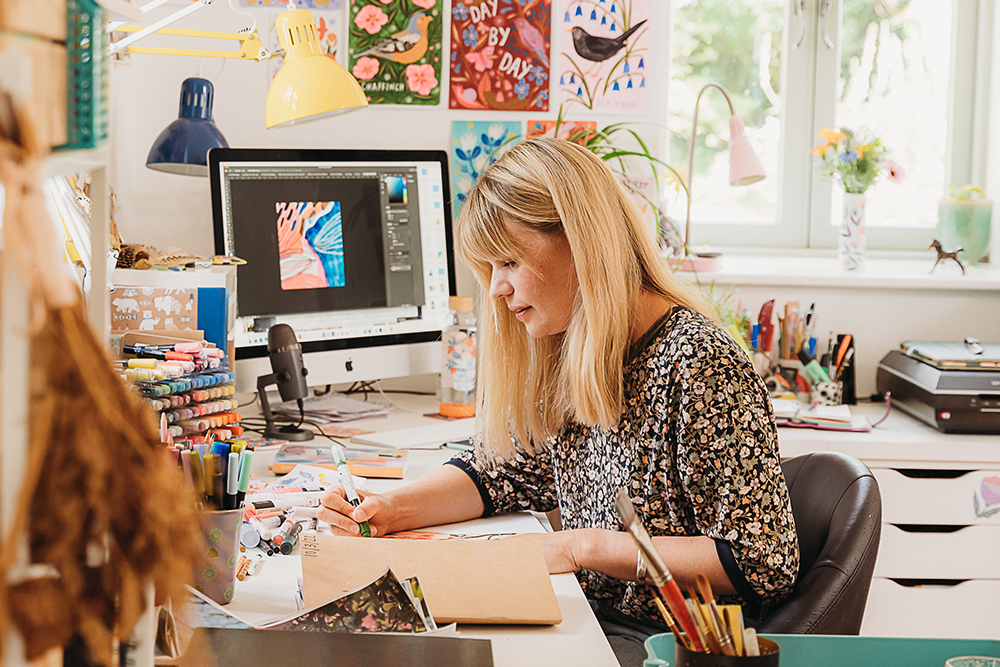 Lee Foster-Wilson in her Studio