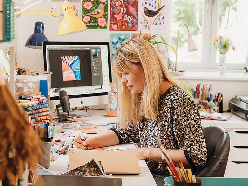 Lee Foster-Wilson in her Studio
