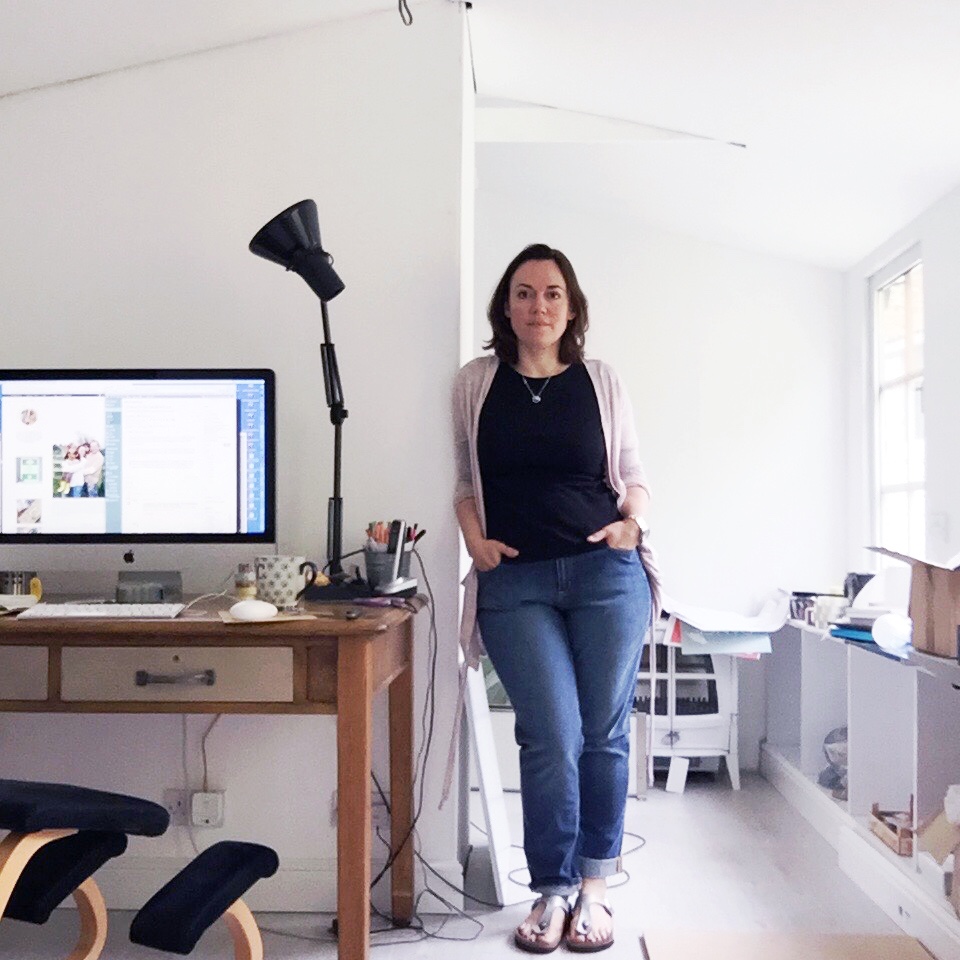 Me in my workshop — the 'she-shed'