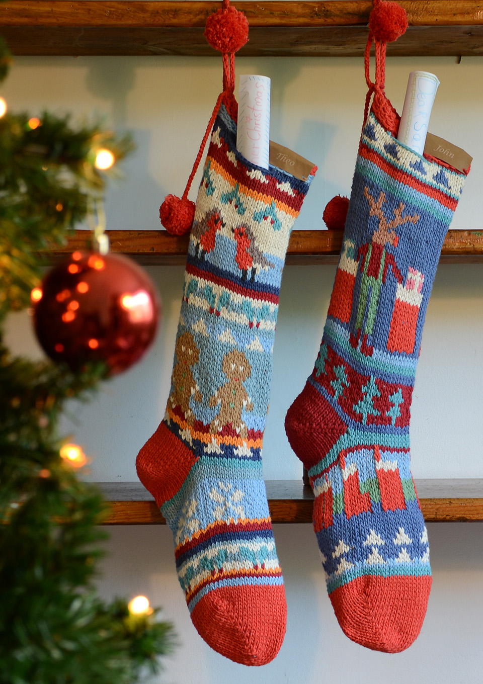 Hand Knitted Christmas Stockings