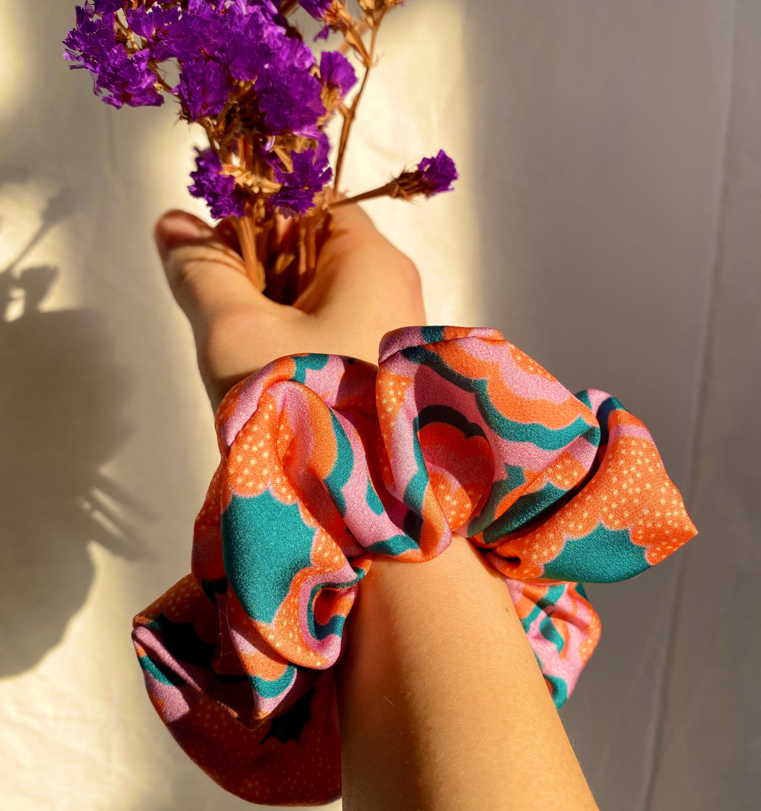 Our bestselling silky Zesty hair scrunchie