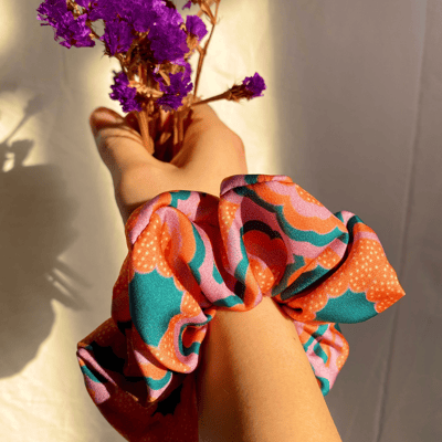 Our bestselling silky Zesty hair scrunchie