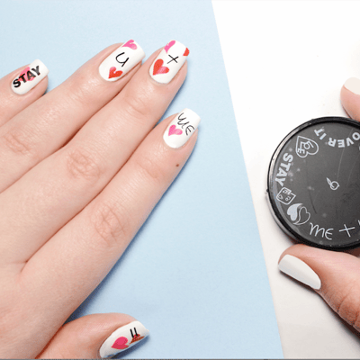 Feeling romantic? express it with Apharsec All About Love nail stamp