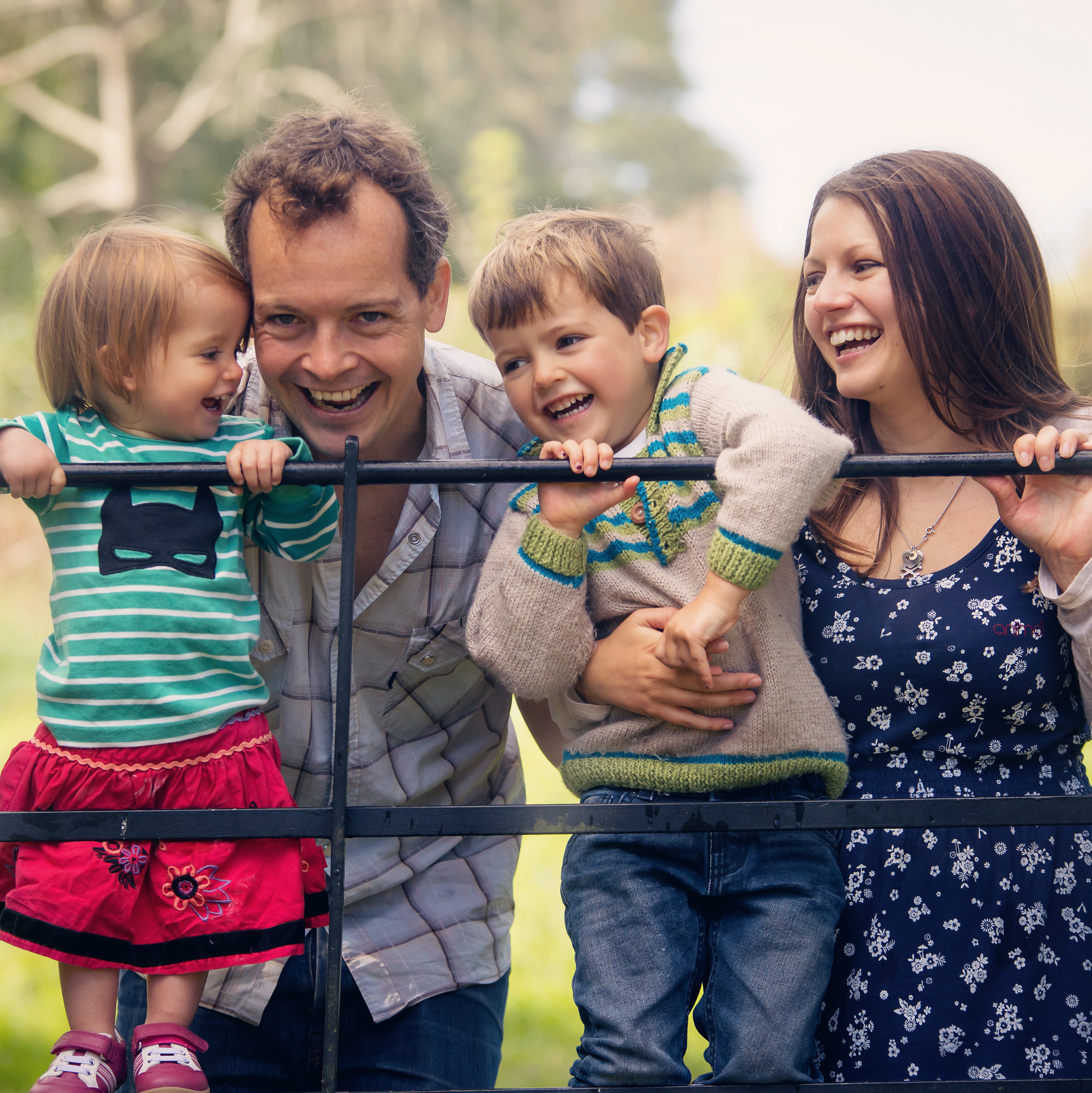 Becky Gilbert and her family