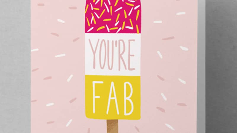 Fab Ice Lolly Card