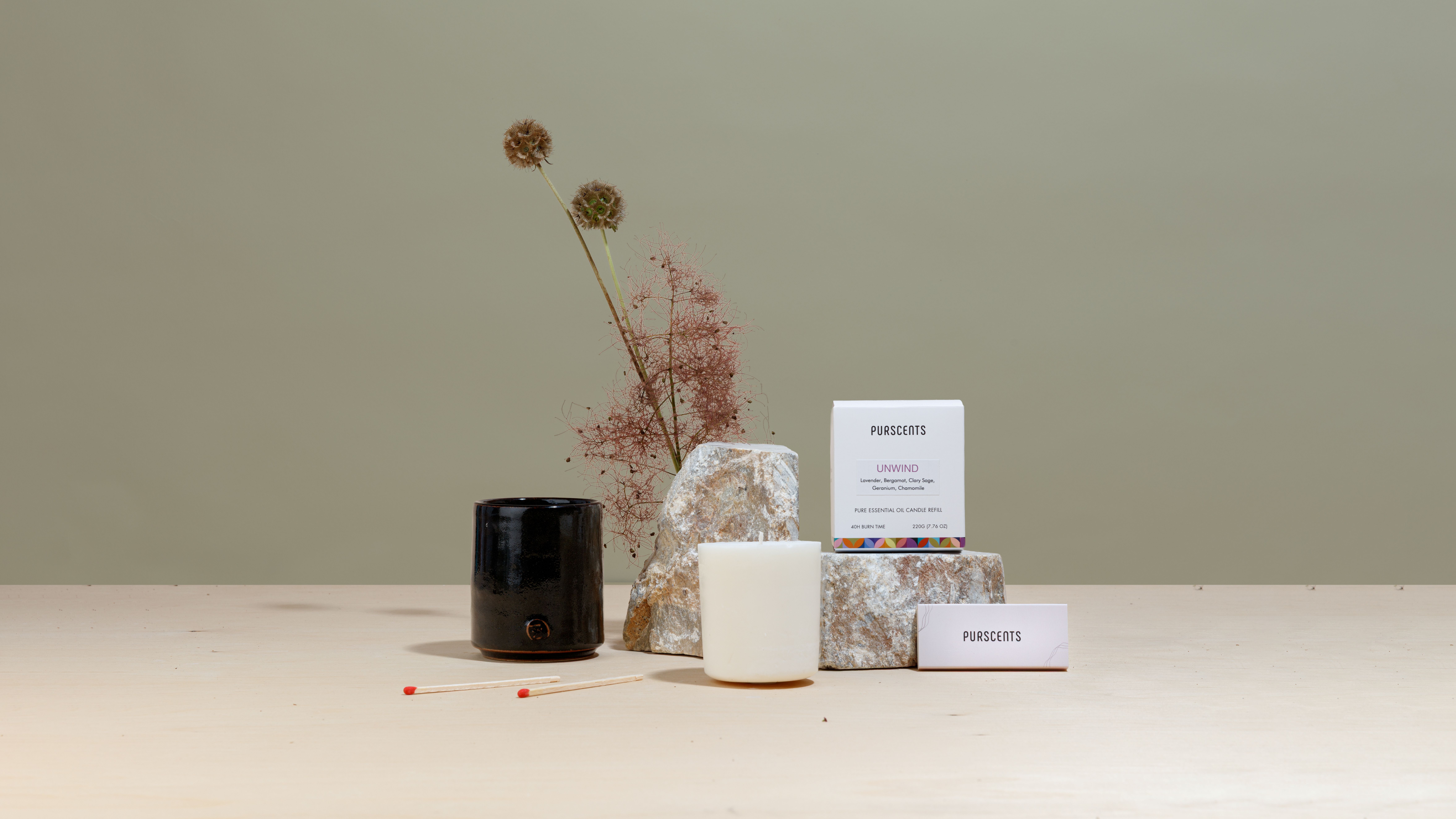 Aromatherapy candles with candle care iit