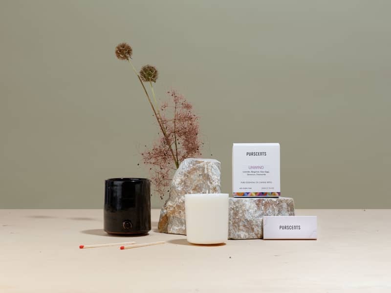 Aromatherapy candles with candle care iit