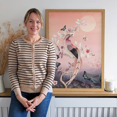 Helen Loveday Turner Floral Painting Kimono design