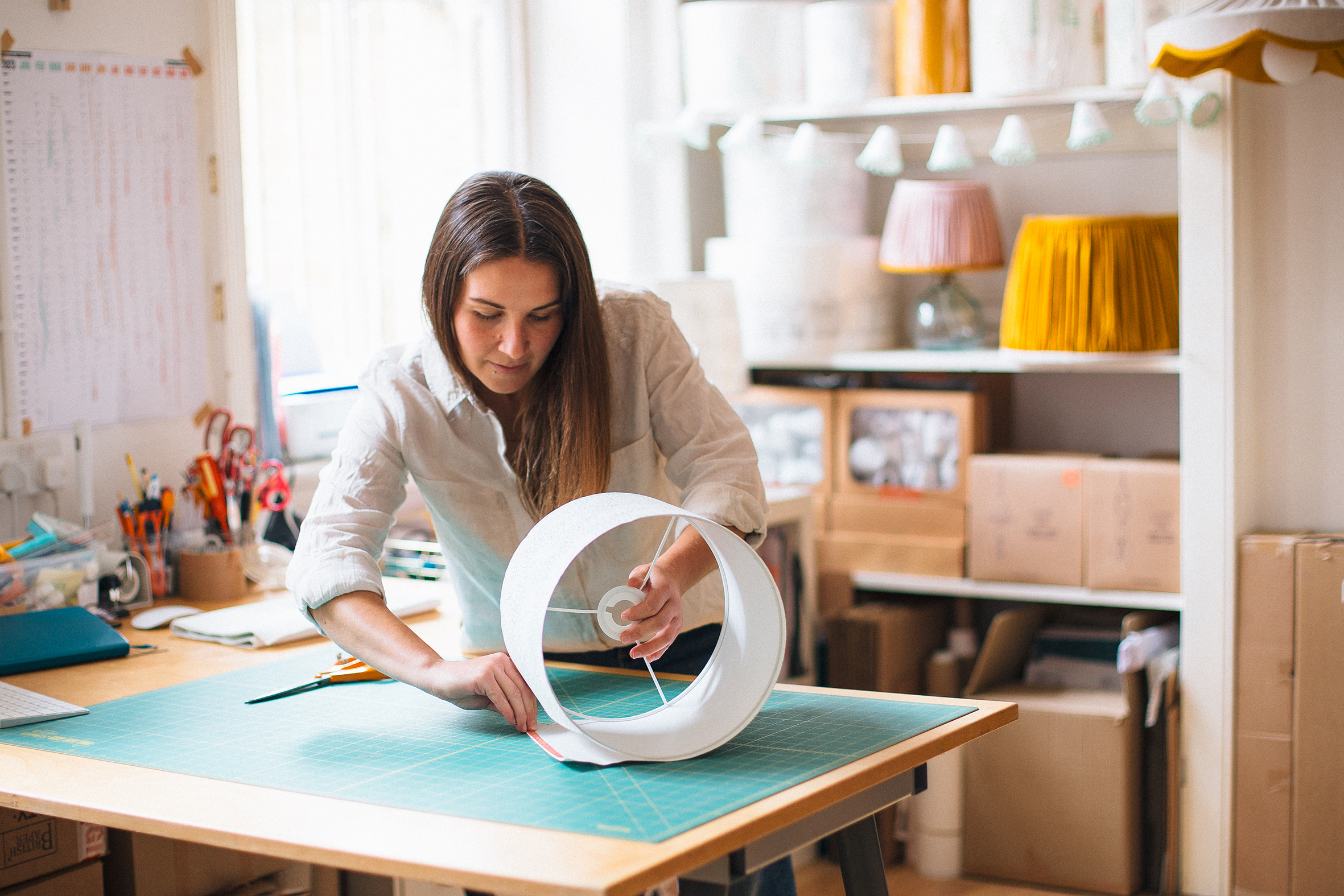 Lume Lighting - lampshade making