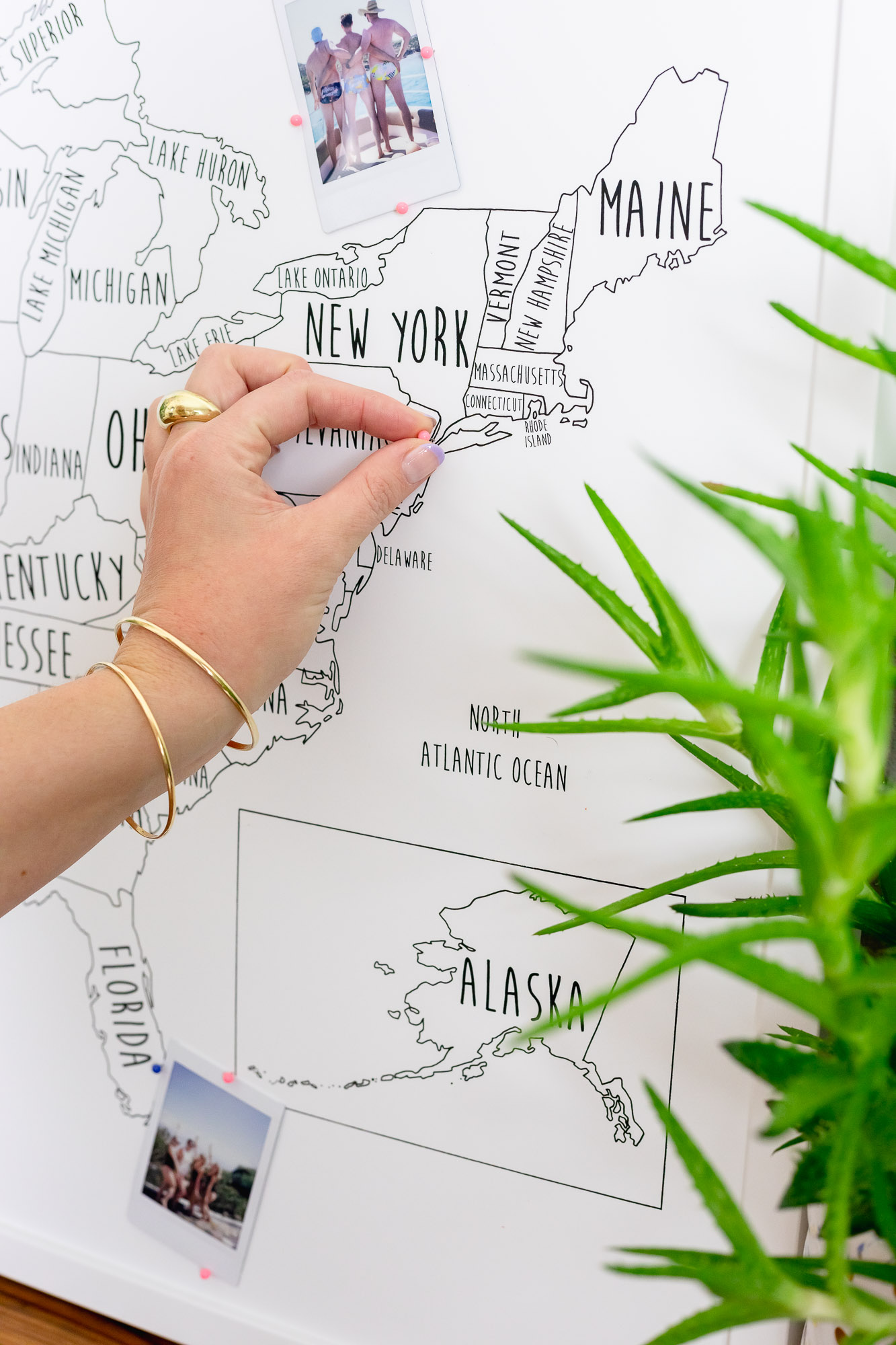 Louisa Elizabeth_Travel Map Poster Print_ The Big Wide World Map