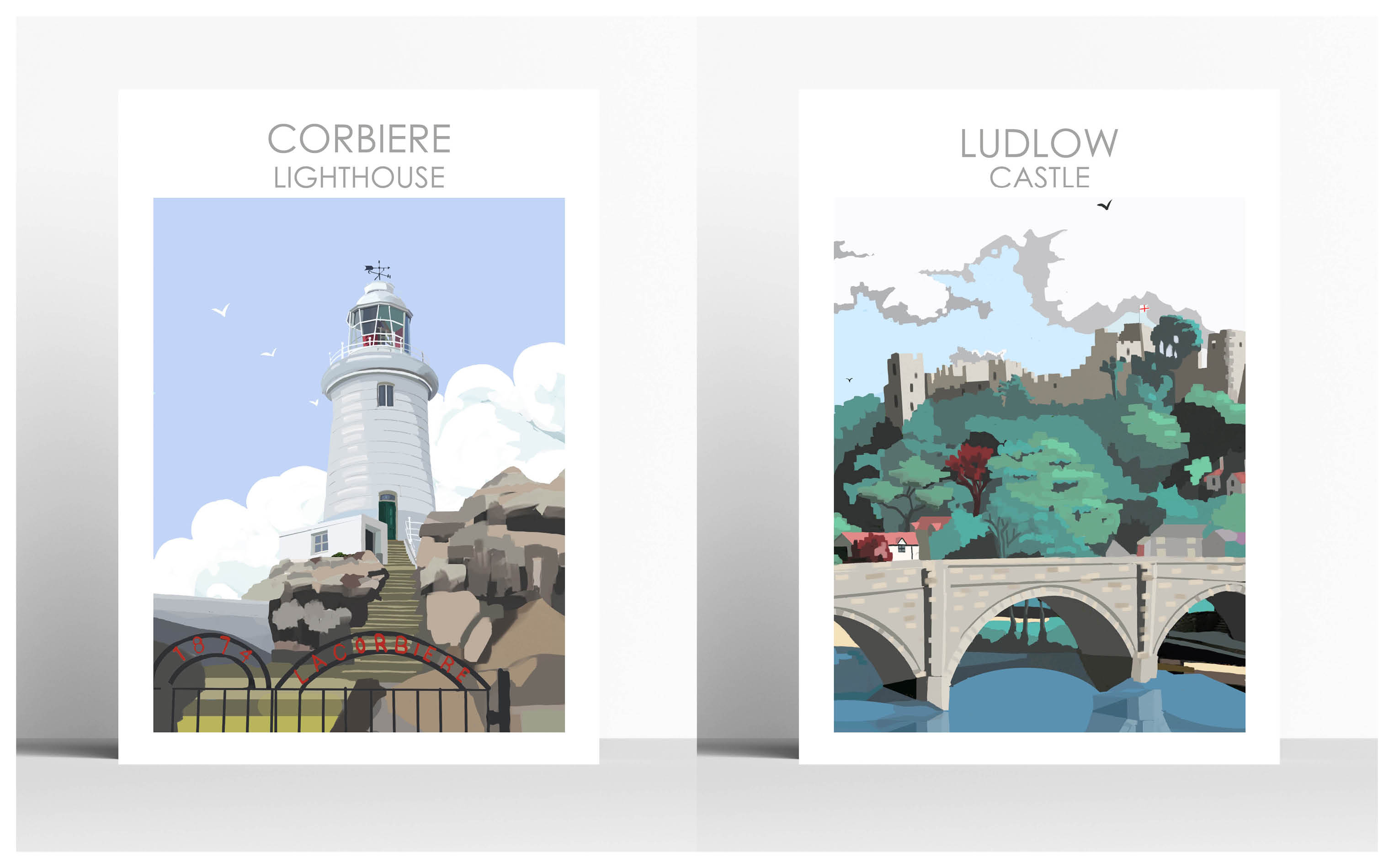 CORBIERE LIGHTHOUSE & LUDLOW CASTLE