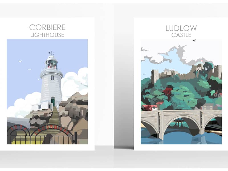 CORBIERE LIGHTHOUSE & LUDLOW CASTLE