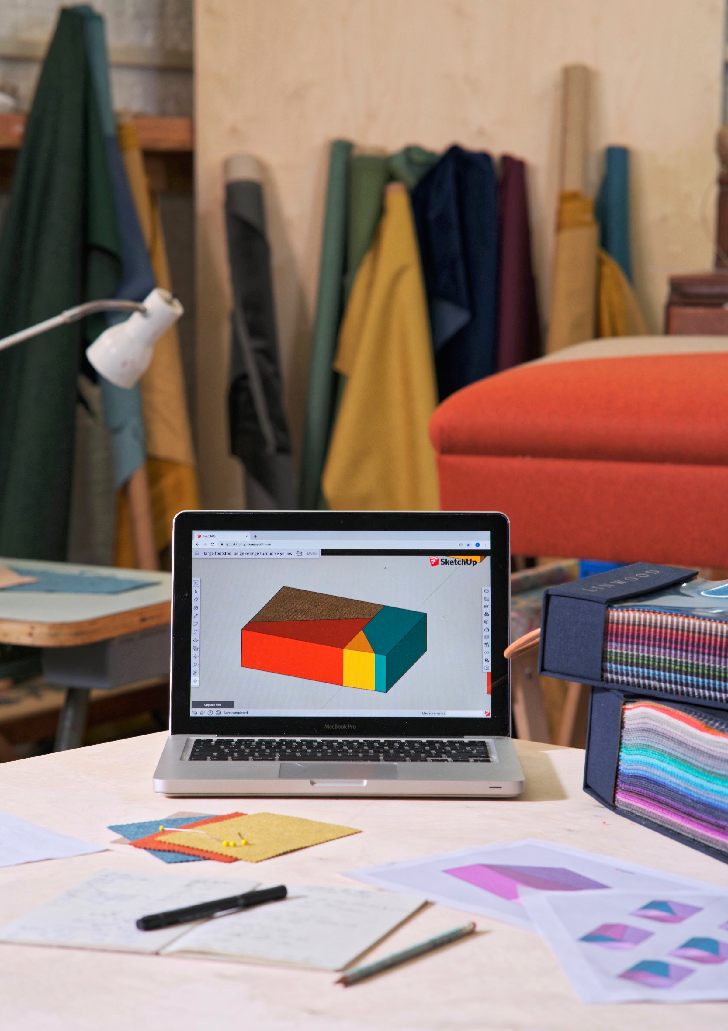 Marlow footstool design process