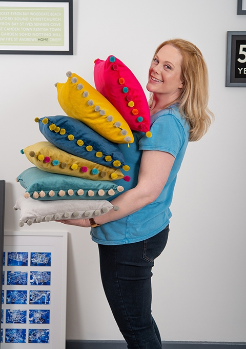 Betsy in the Cheltenham studio