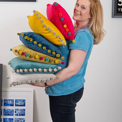 Betsy in the Cheltenham studio