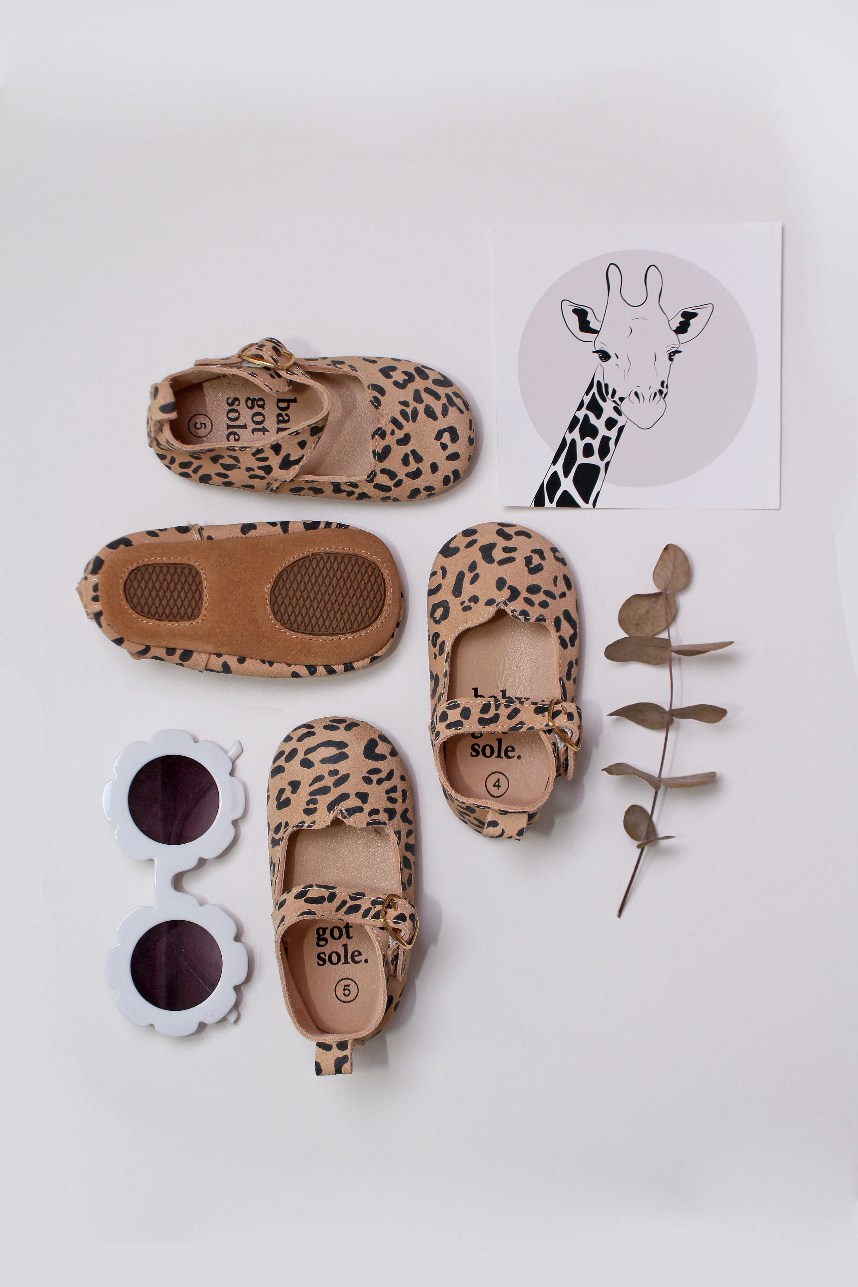 leopard print baby and toddler shoes