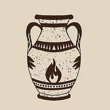 Plato's Fire logo