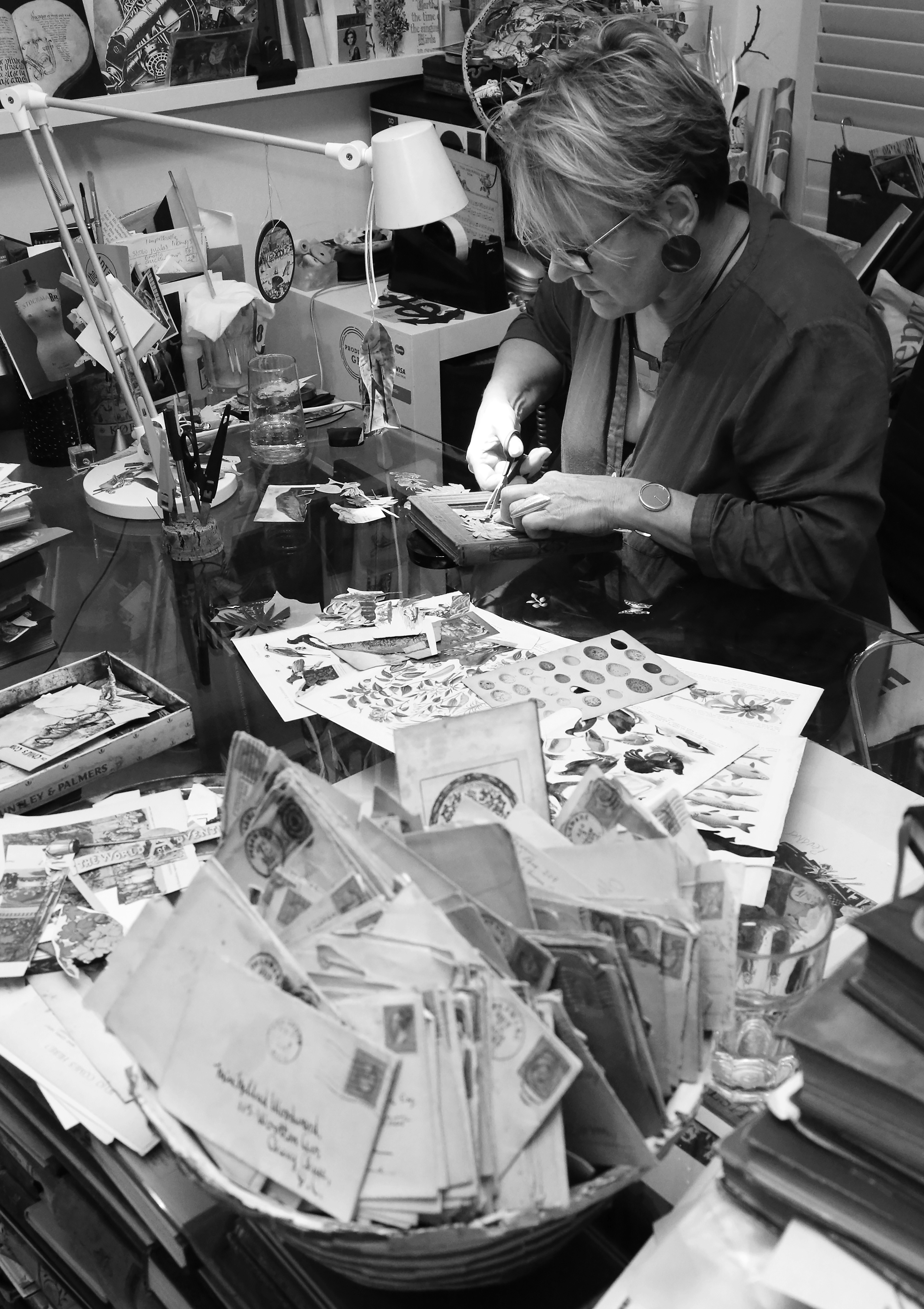 ...at work in my studio...