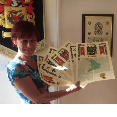 Hand finished Surname History Scrolls