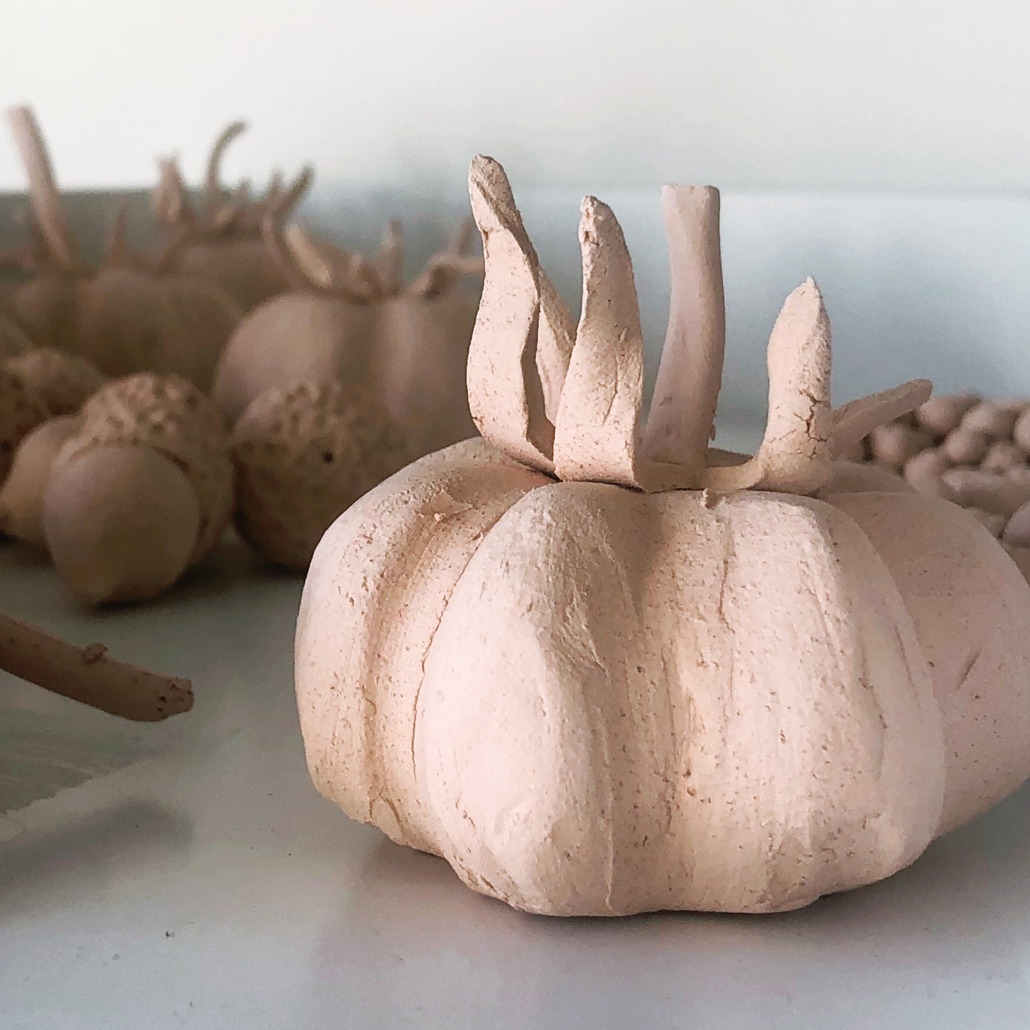 After first firing ready for glazing and second firing