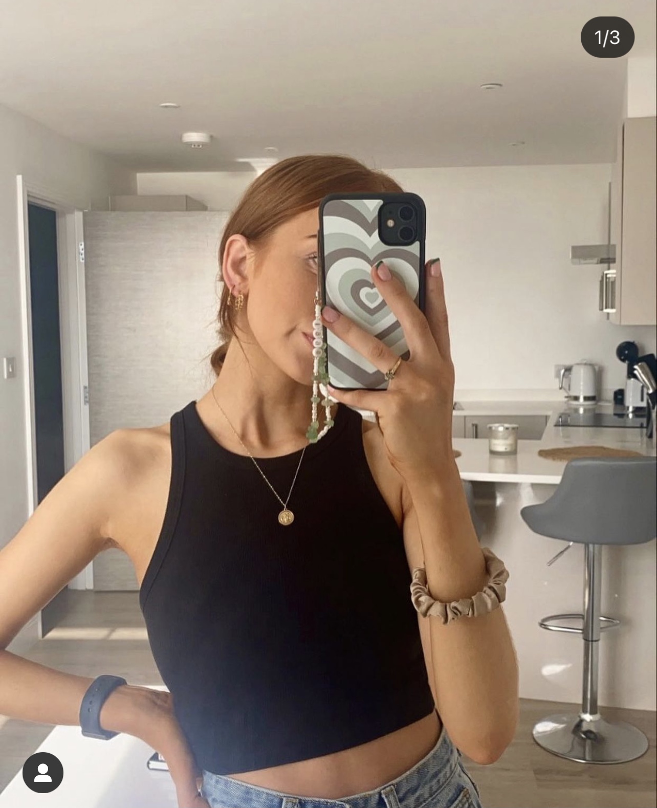 Mint Green Hearts Case