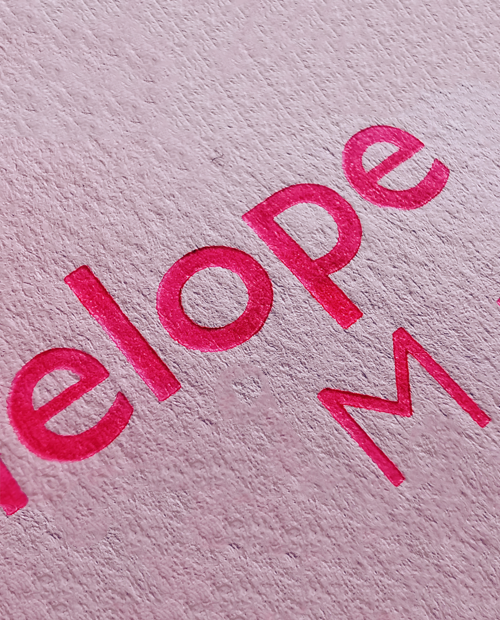 Letterpress birth annountment