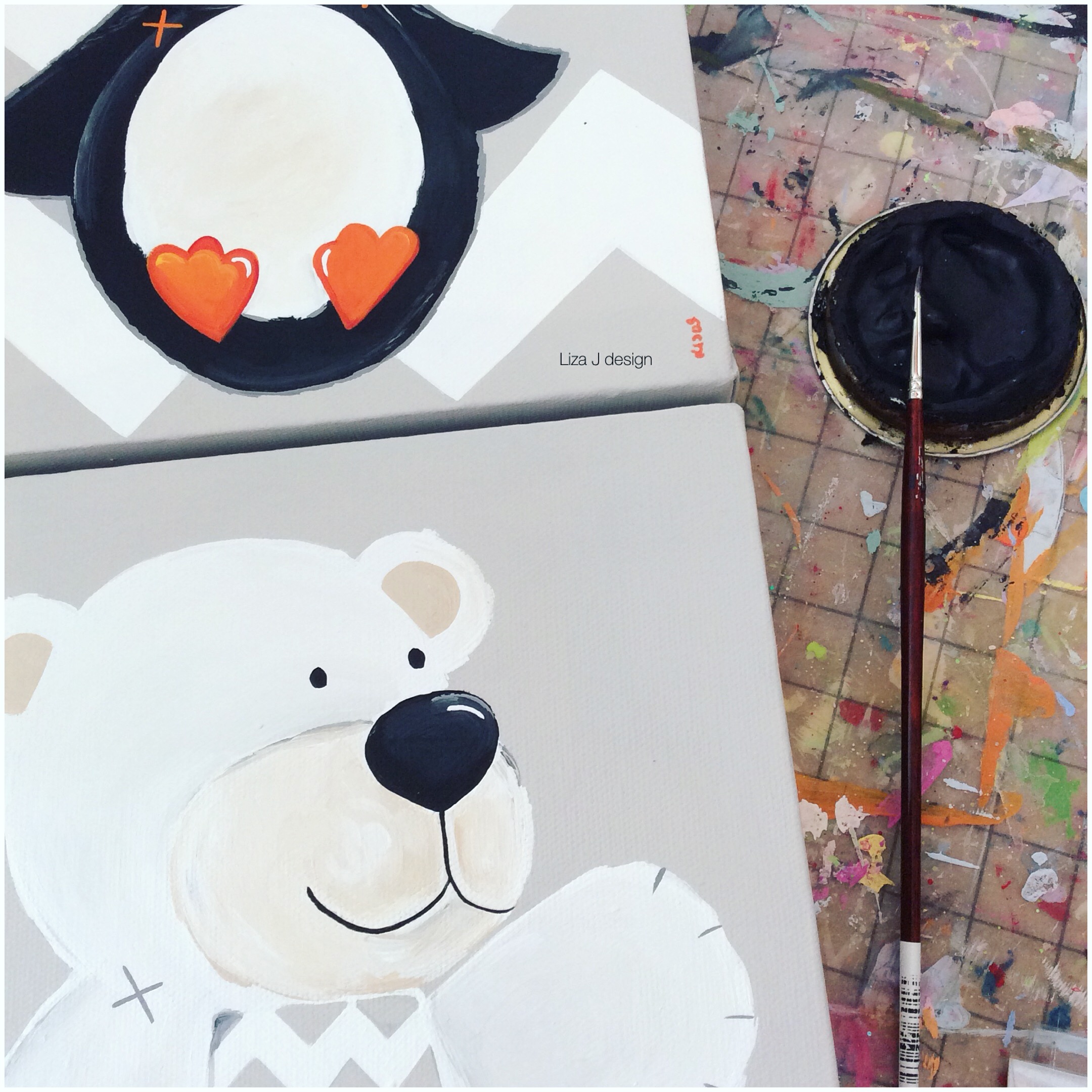 hand painted artwork