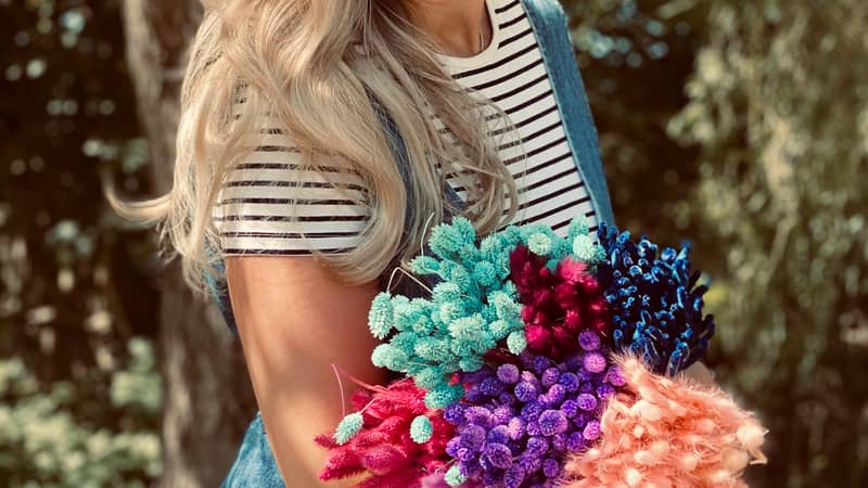 Letterbox Dried flowers