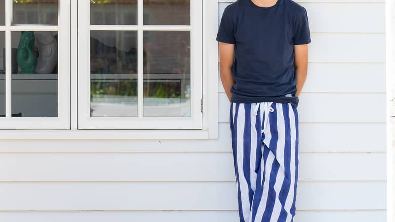 Blue Stripe PJs