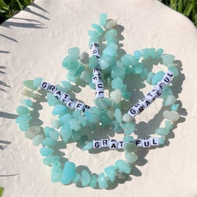 grateful amazonite crystal bracelet