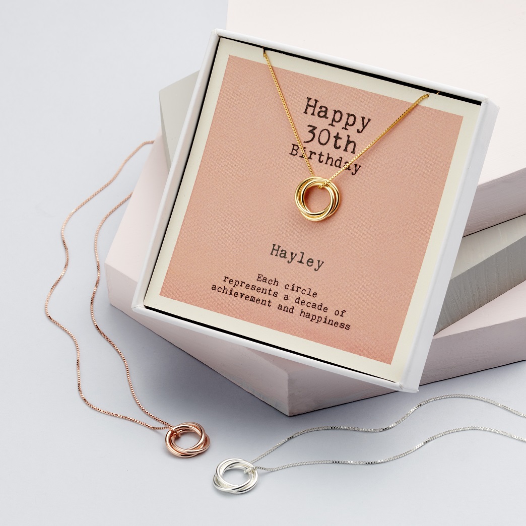 Personalised 30th Birthday Necklace