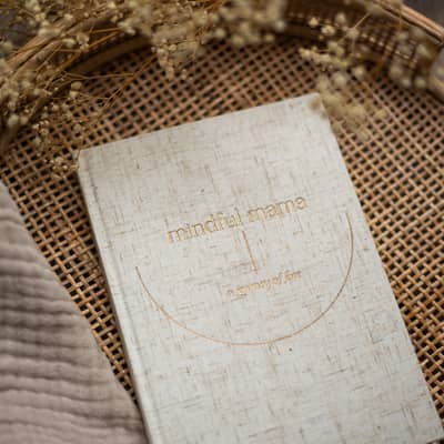 Mindful Mama Journal in Oatmeal Linen