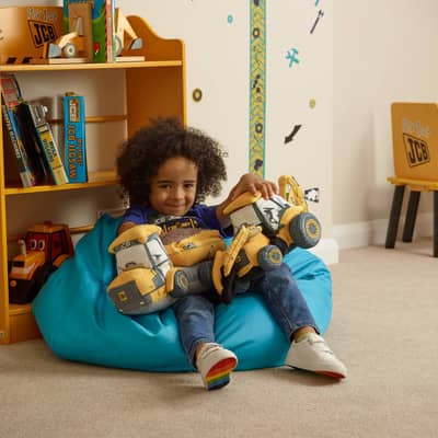 Snuggle up with some JCB soft toys!