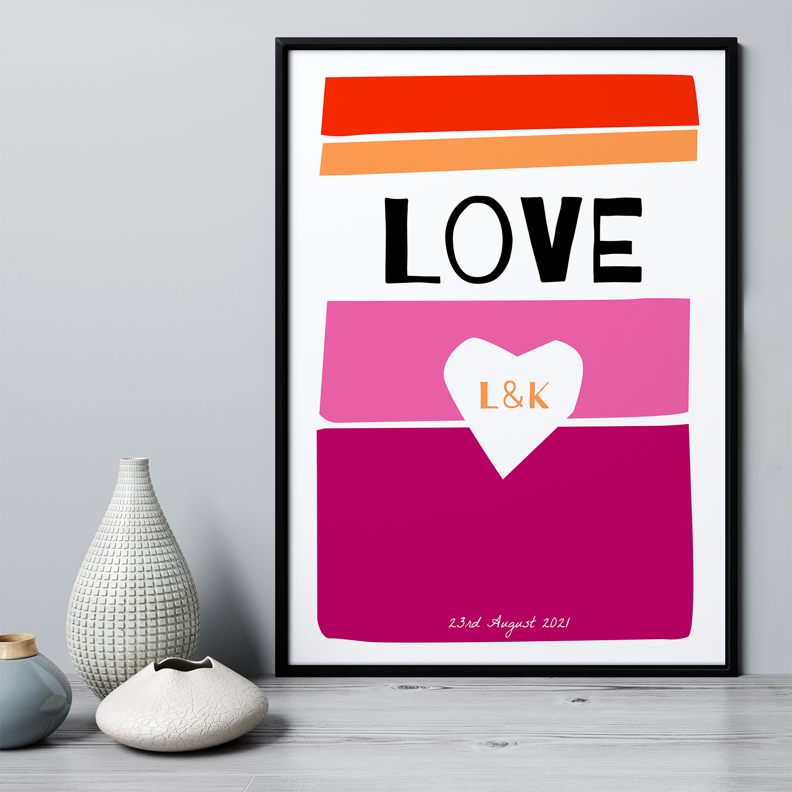 Pride Flag Wedding Print