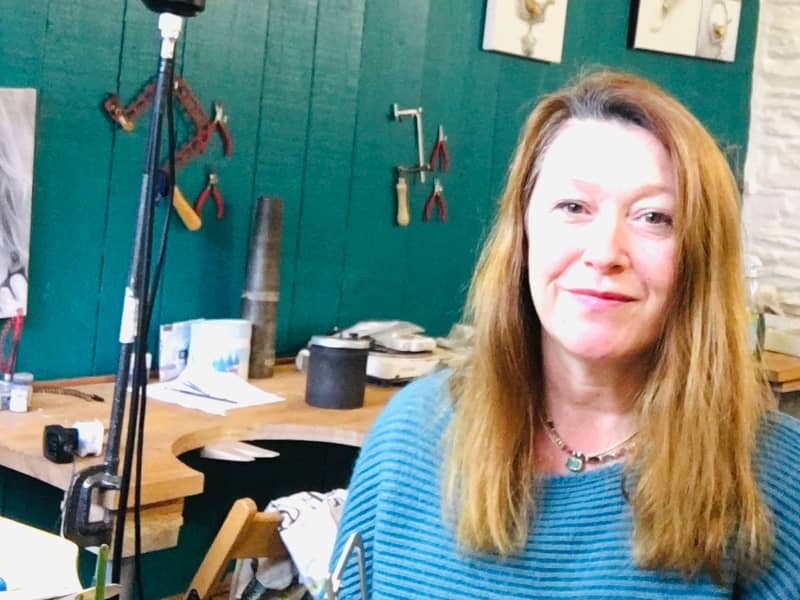 In the workshop at Buckland abbey