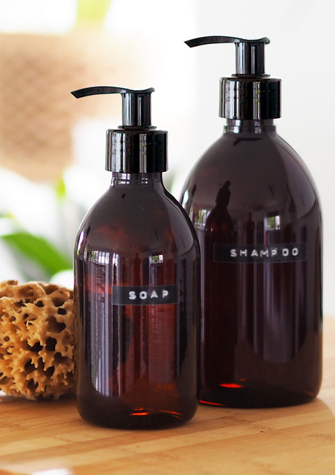 Shelf life Reusable Amber Plastic Refillable Bottles