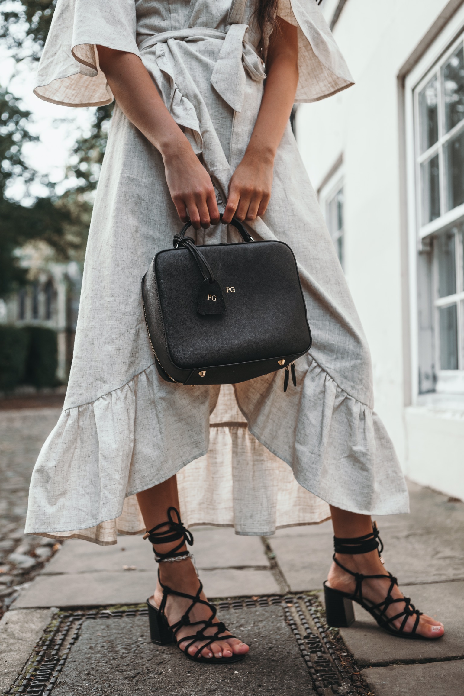 Personalised Leather Bag with Changeable Strap
