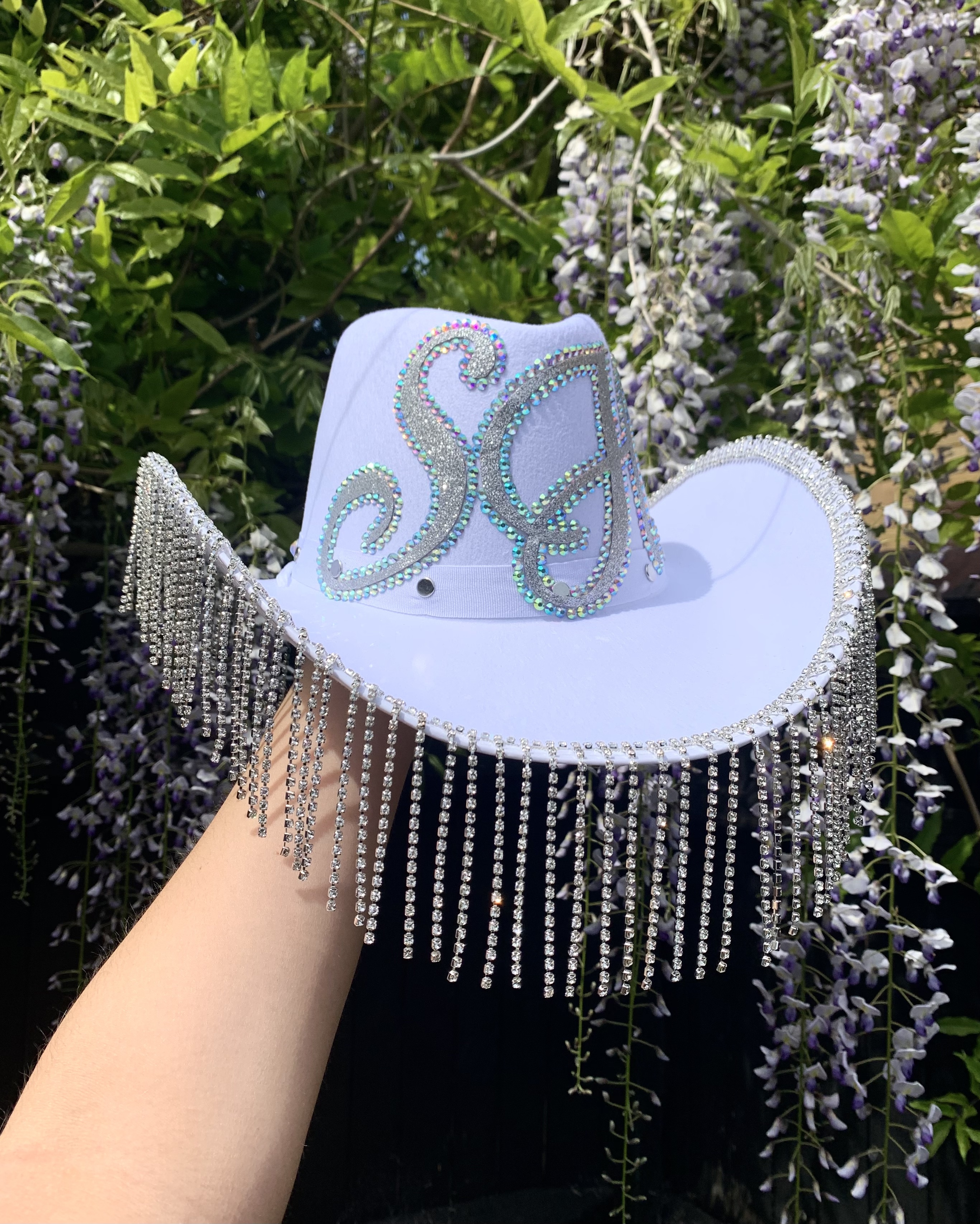 Rhinestone Fringe Cowboy Hat