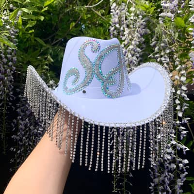 Rhinestone Fringe Cowboy Hat