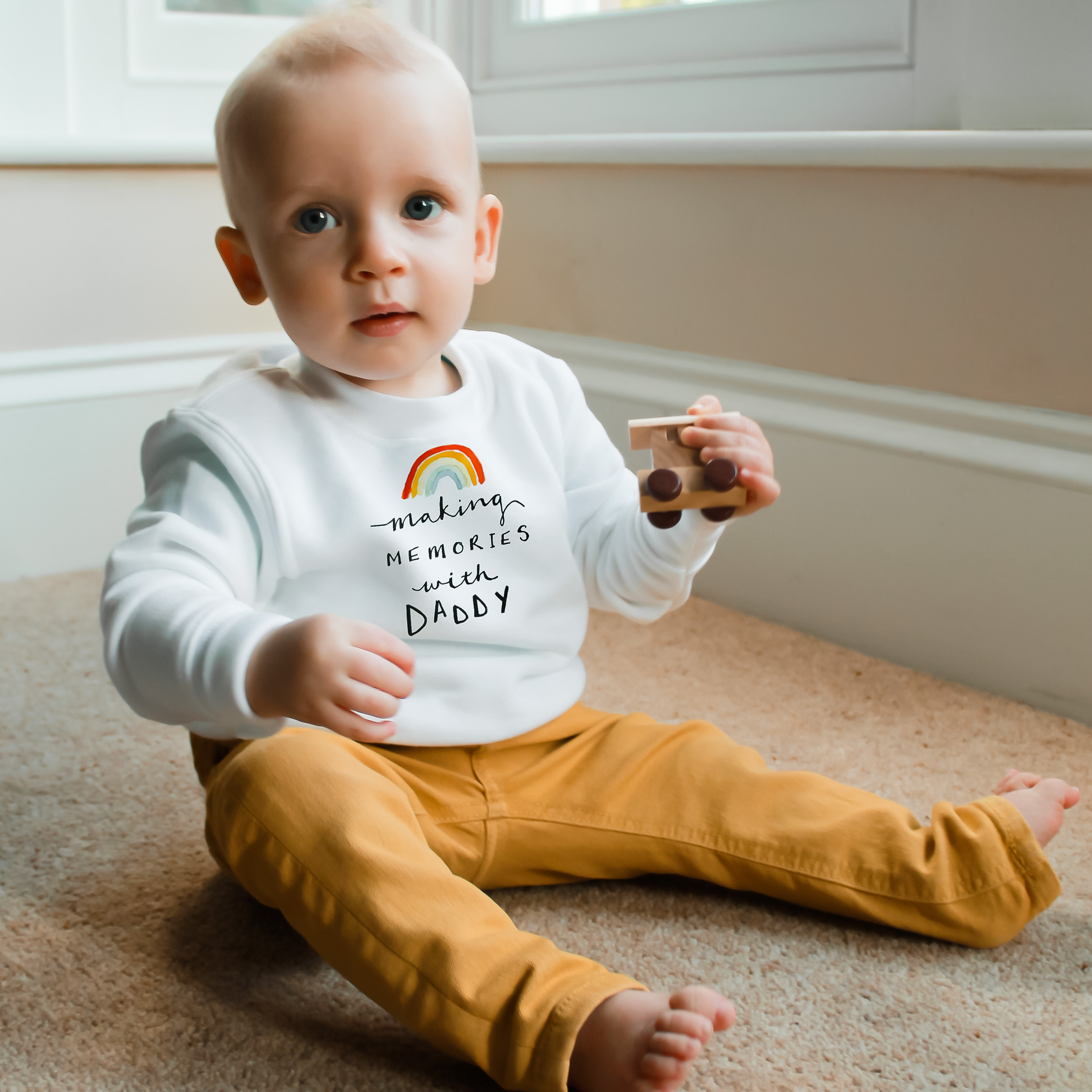 Personalised Baby Sweatshirt from Ruby and Rafe