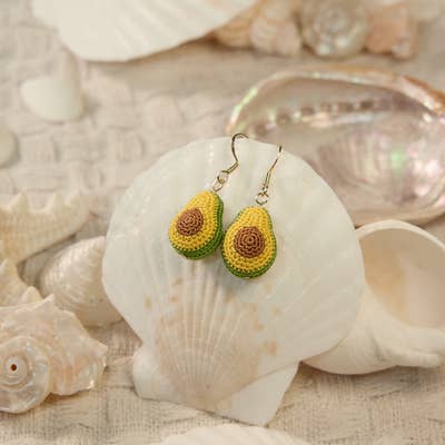 handmade micro-crochet earrings