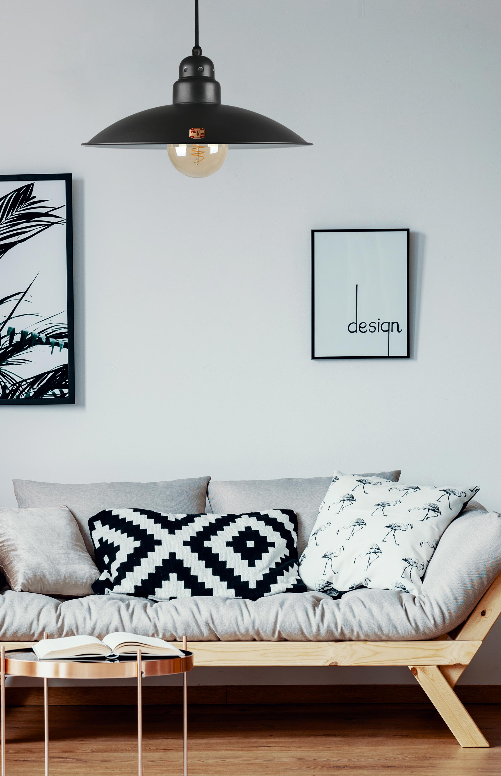 Vintlux HX26 Handmade British Lighting in Black