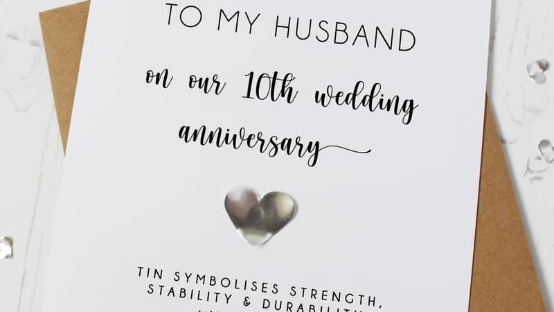 5th Wooden Wedding Anniversary Card